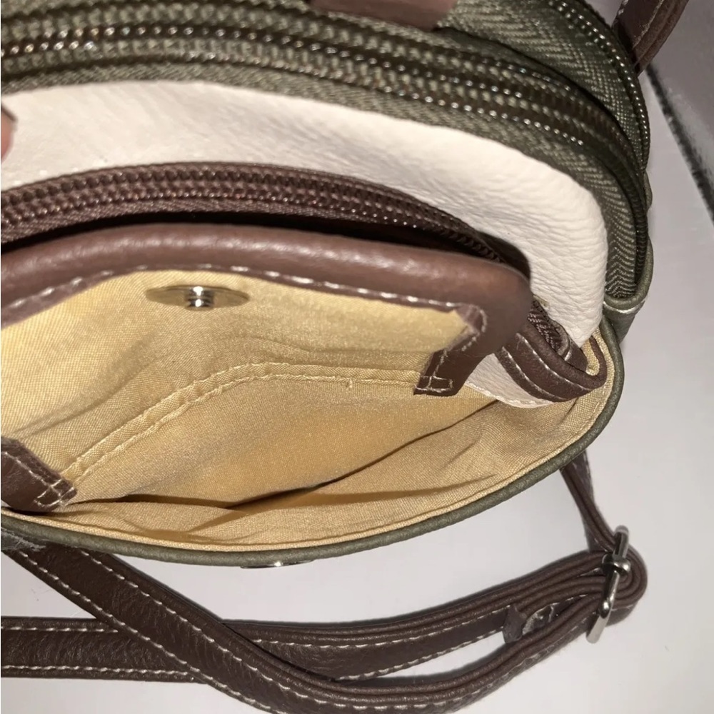 Stone Mountain USA Crossbody Purse Olive/Brown/Bone - Picture 9 of 14